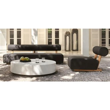 تنجيد الساج الأريكة في الهواء الطلق